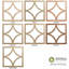 Médaillon de plafond en bois Hoover-63412202-63412212