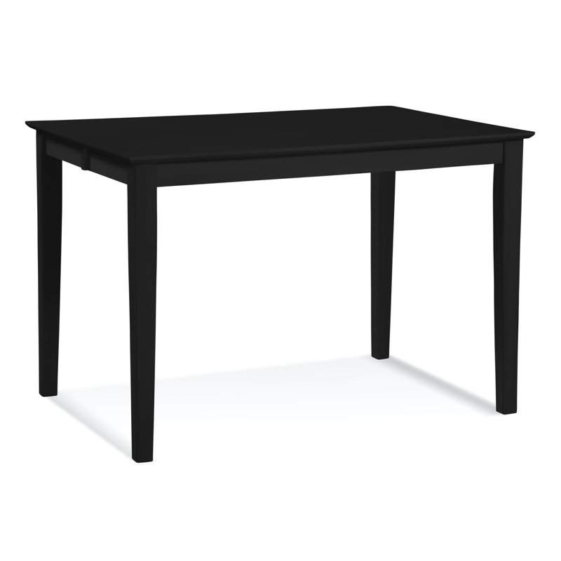 Hues Solid Wood Dining Table, Antique Black