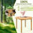 Tieron 4 - Person Acacia Wood Patio Dining Set with Round Table