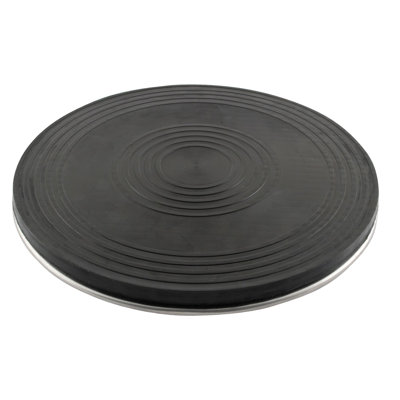A wooden-plinth turntable photographed against a plain background, a retail product listing