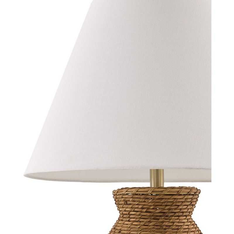 Lampe de table Celal, Brun