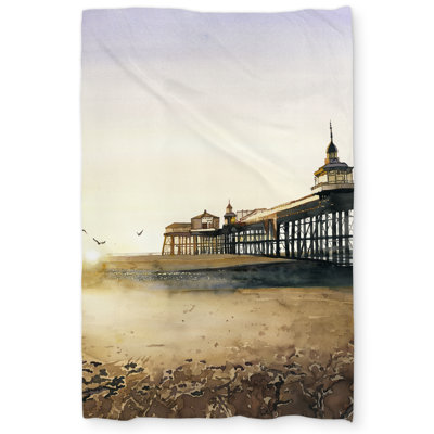 Sunset at the Beach - Hygge Bathroom Duvet Cover | Home Decor