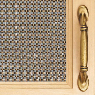 48 po X 18 po Insertion de panneau de tamisage à fil métallique simple à sertir en laiton antique Kent Design RE25