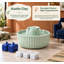 2.1L/71oz Cupcake-Style Ceramic Cat Water Fountain.