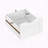 Freestanding White Storage Cabinet with Drawers – Slim Design