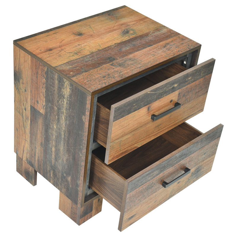 Mello 2-drawer Nightstand Rustic Pine