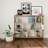 Scandinavian Style Bookshelf, Oak Color, 59.9 x 9.8 x 47.1 inches | 100% Melamine Coated Particle Board, Thickness: 0.7 inches | Wall-Mountable, Numerous Shelves for Modern School & Home Decor, Stylish & Functional-1254751673