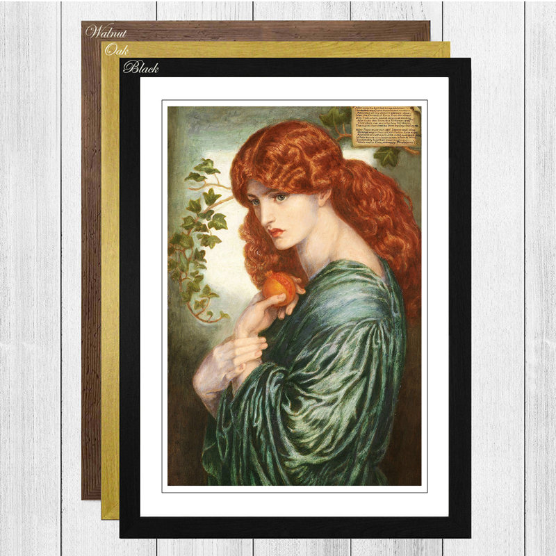 Dante Gabriel Rossetti Framed Print, Walnut