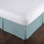 Jupe de lit plissée Vilano de Southshore Fine Linens, en microfibre doublement brossée, retombée de 38 cm (15 pouces), lavable à la machine, format King, couleur ardoise.-912812029-912812010