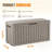  Emperic Design 43.3'' W 72 Gallon Water Resistant Resin Lockable Deck Box-111120251