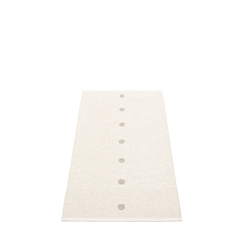 Peg Polka Dots Area Rug in Beige/Gray, Rectangle 2'3" x 4'6"