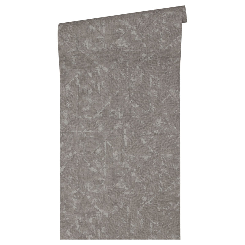 Riemer 10.05m x 53cm Matte Wallpaper Roll, Grey/Silver