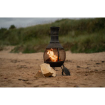 Aspen Log Fire Chiminea | Wayfair.co.uk