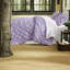 Ensemble de literie confortable en microfibre, motif floral, confort toutes saisons