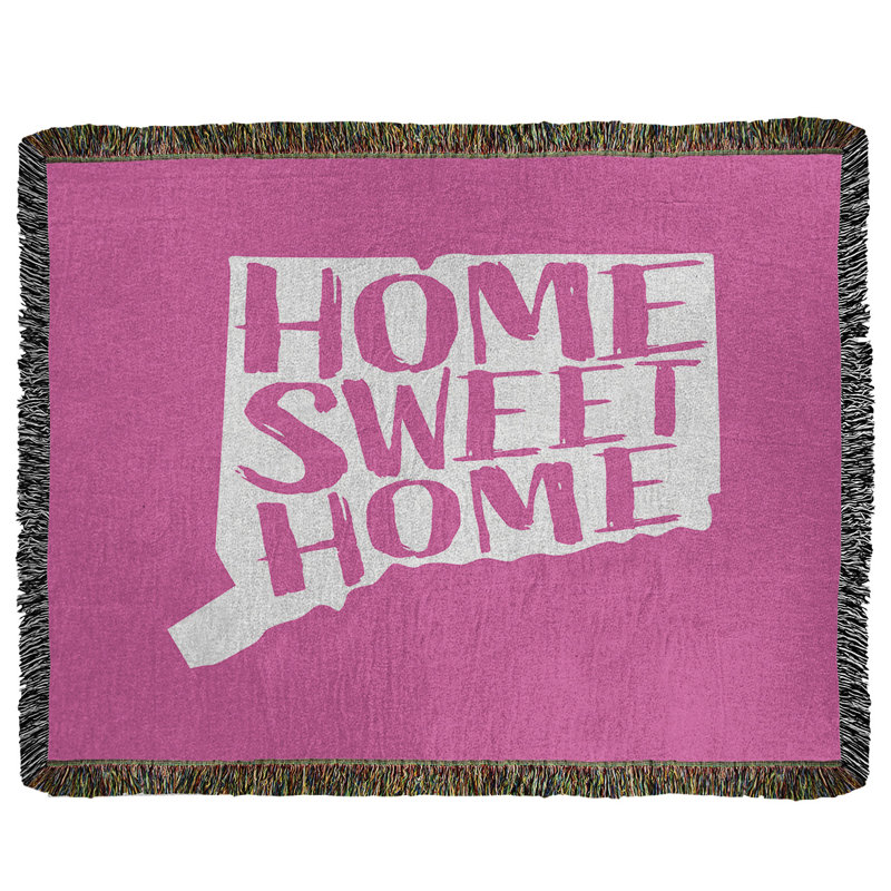 Jeté en coton tissé connecticut doux, l 50 po x L 60 po, Rose