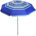 Bleu / rayures orange