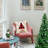 18x18" Abstract Linen Pillow Covers for Christmas