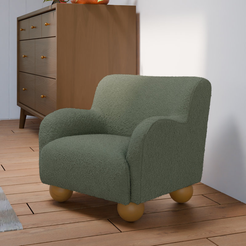 Chaise pour enfant Swoop, Performance Olive Boucle