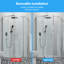 Porte de douche pivotante en verre trempé l 34 po x H 72 po-92618928