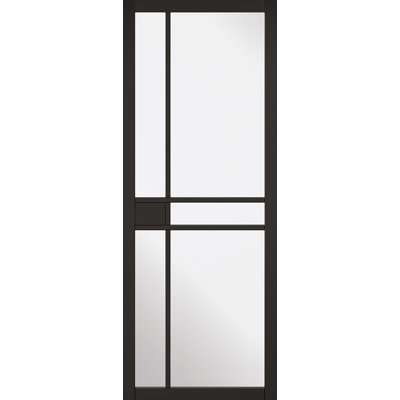 Greenwich Glazed Black Internal Door