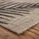 Weilers Fern Motif Black/Gray Outdoor Flatweave Durable Performance Area Rug
