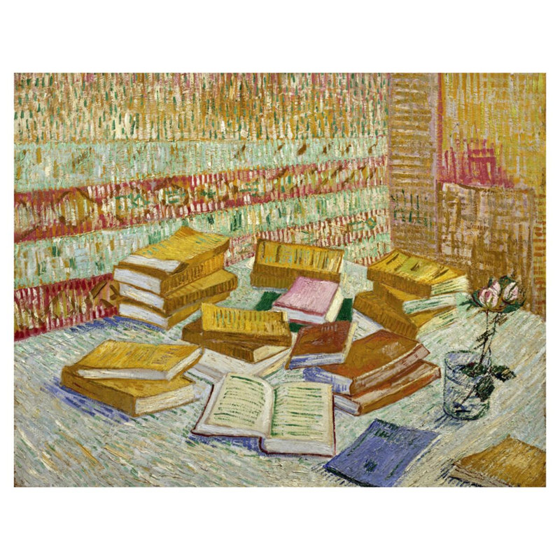 Les romans parisiens par Vincent van Gogh - Estampe numérique, H 32 po x l 40 po