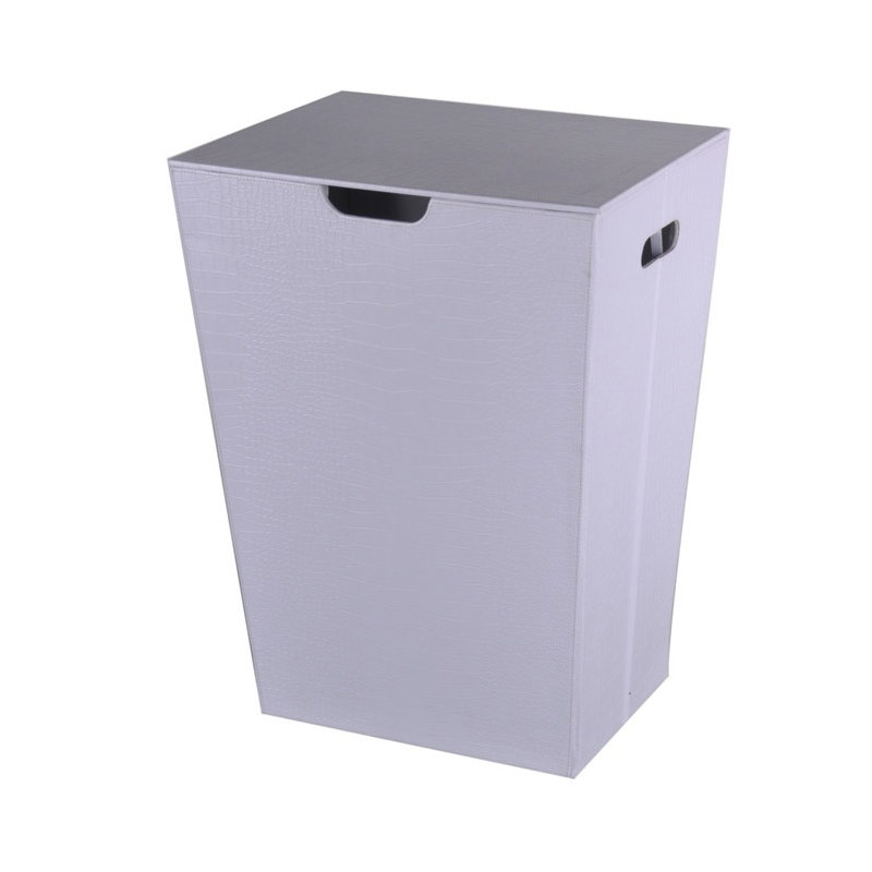 Okanogan Plastic Laundry Hamper with Handles, White