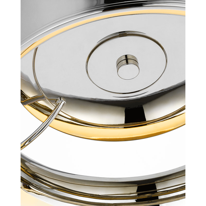 Connery 3 - Light LED Flush Mount, Polished Nickel, Polished Nickel