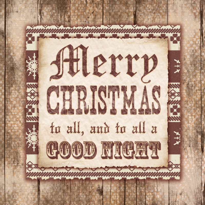 Good Night 3 - Wrapped Canvas Print, 30cm H x 30cm W x 3.8cm D