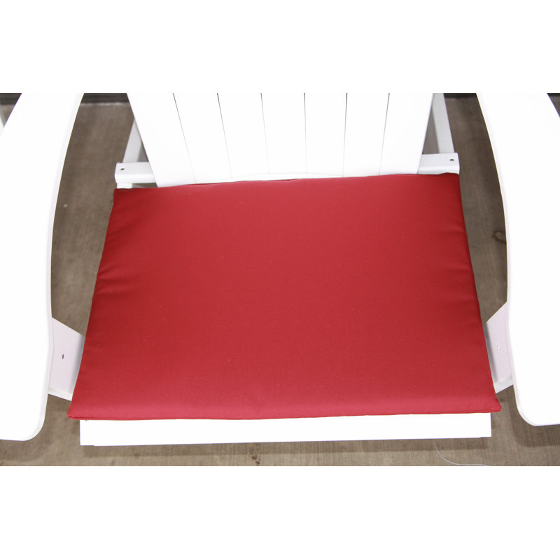 Indoor/Outdoor Chair Cushion, Burgundy, 22" W x 38" D