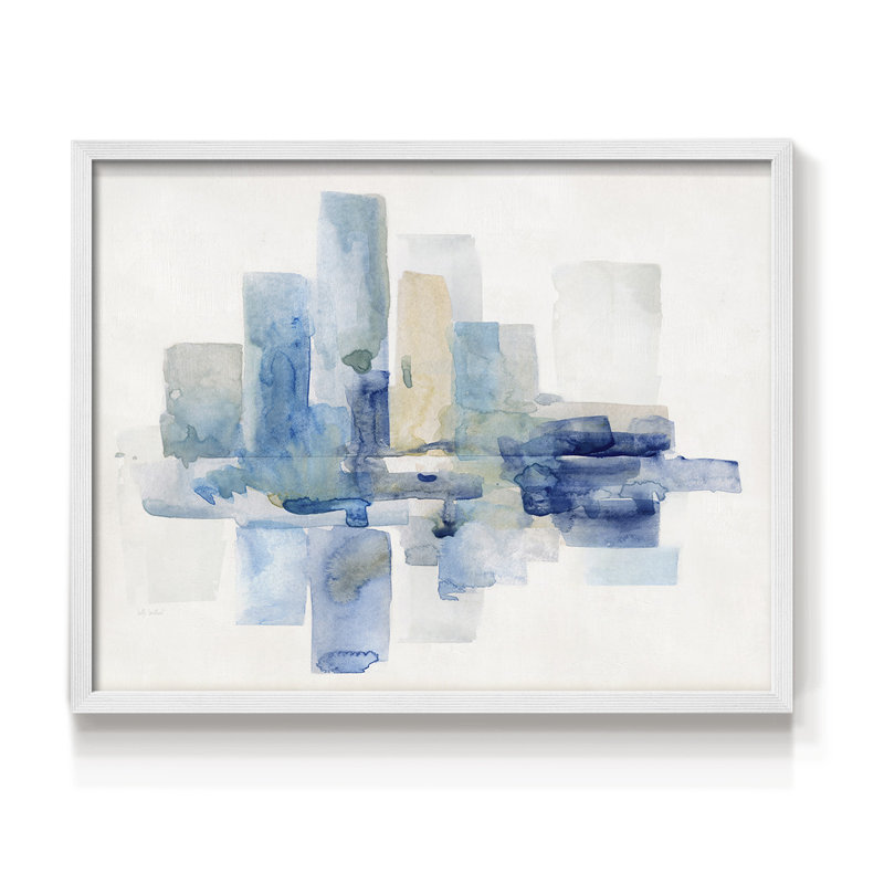 «Soft Skyline I», impression encadrée, H 11 po x l 14 po, Blanc