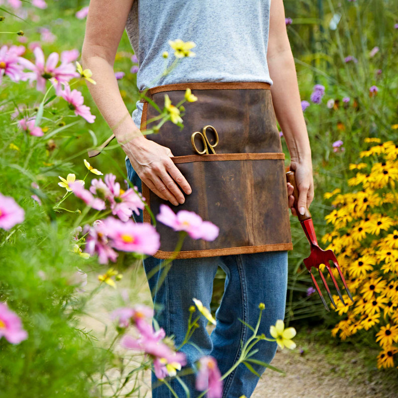 Solid Colour Leather Wasist, Brown