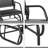 Garden Porch Glider Chair. Metal Frame With Smooth Gliding Base. Breathable Mesh Fabric For Quick Drying. Suitable Poolside, Backyard, Balcony. Black. 264Lbs Capacity. 29.5" W X 26" D 33.5" H.