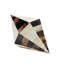 Triangle Cone Box-Brown Horn/White Bone