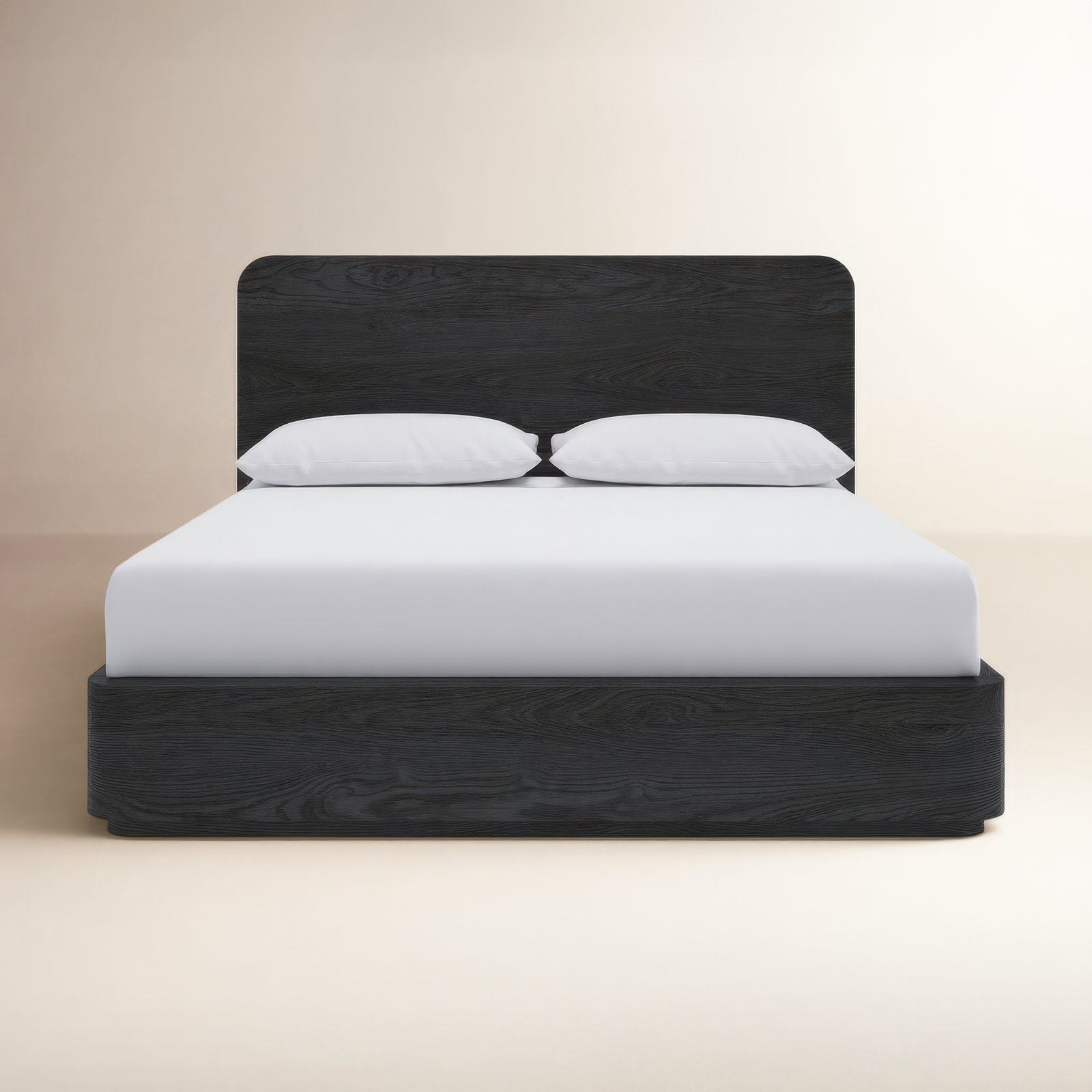Nori Mahogany Platform Bed, Jet, Queen