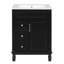 Meuble-lavabo de 24 pouces avec lavabo en céramique, rangement maximisé et design contemporain pour les salles de bain modernes-397864616-397864596