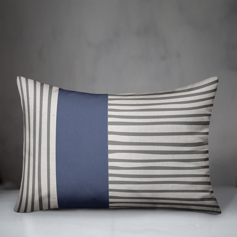 Coussin lombaire rayé 