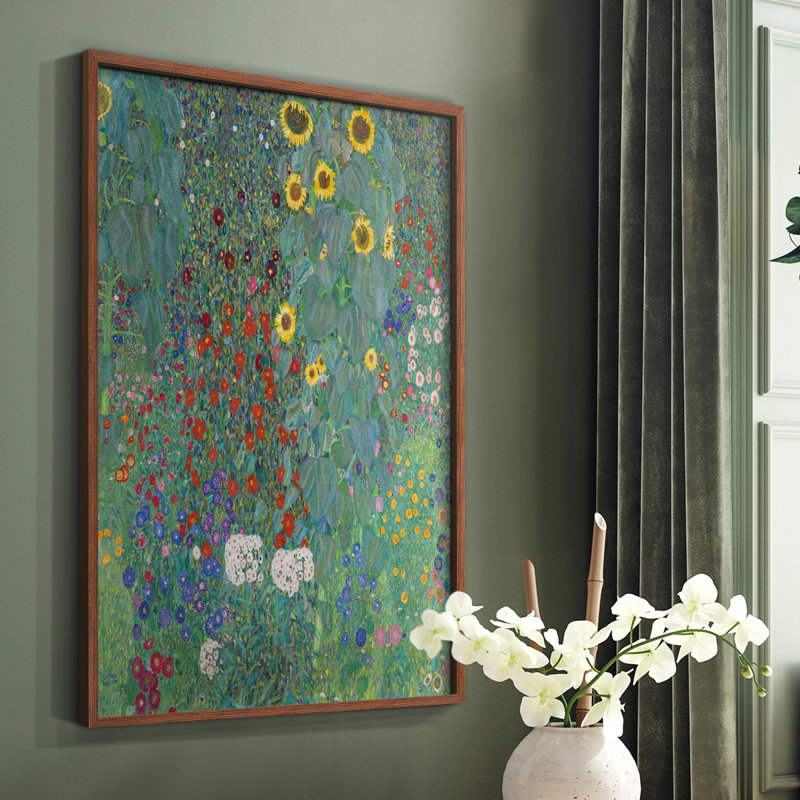 "Gustav Klimt xv" sur, Noyer, H 10 po x l 8 po