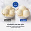  Sorbetière 1 pte SimzLife, 8 programmes à une touche avec Re-Spin pour gelato, yogourt et sorbet, 2 tasses sans BPA Tritan, noir