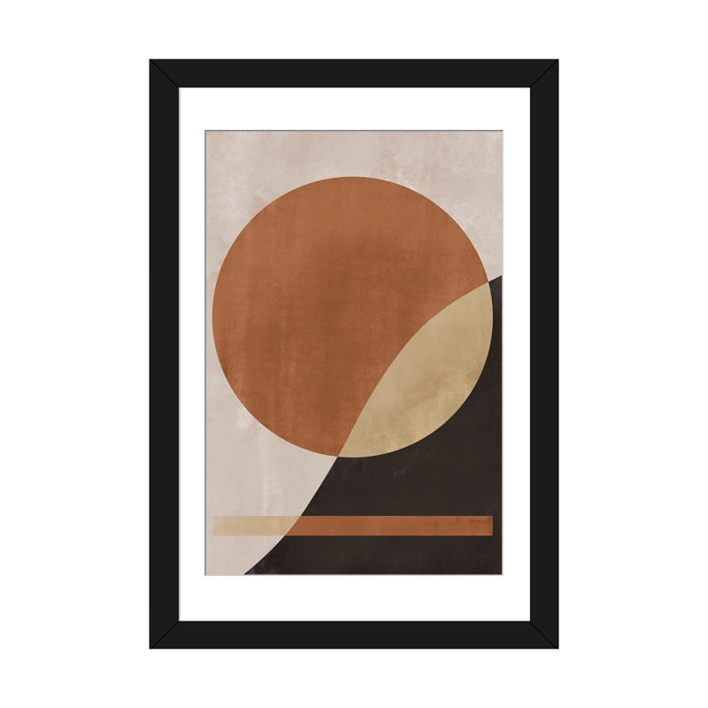 «Abstract Mountain V», reproduction d'art murale - papier d'art encadré, H 32 po x l 24 po, Noir