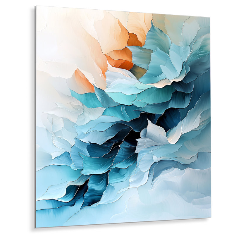 Art mural moderne, impression moderne sur métal, H 32 po x l 16 po x P 0,84 po