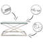 Demetrius Cross Legs Coffee Table-1569732547-1570172852