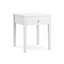 Table de chevet blanche avec tiroir