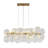 Baltser 10 - Light Dimmable Kitchen Island Swirled Glass Chandelier-523013034