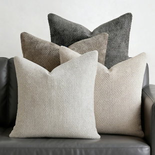 Pack of 4 Couch Throw Pillow Covers 18x18 Inch (Set of 4)