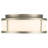 10-Inches Brushed Nickel Integrated Led Flush Mount With Energy-Smart Led, 1225 Lumens 24W, 3 Color Temperature Selectable  3000K/4000K/5000K , Dimmable, Etched White Glass Diffuser, Easy