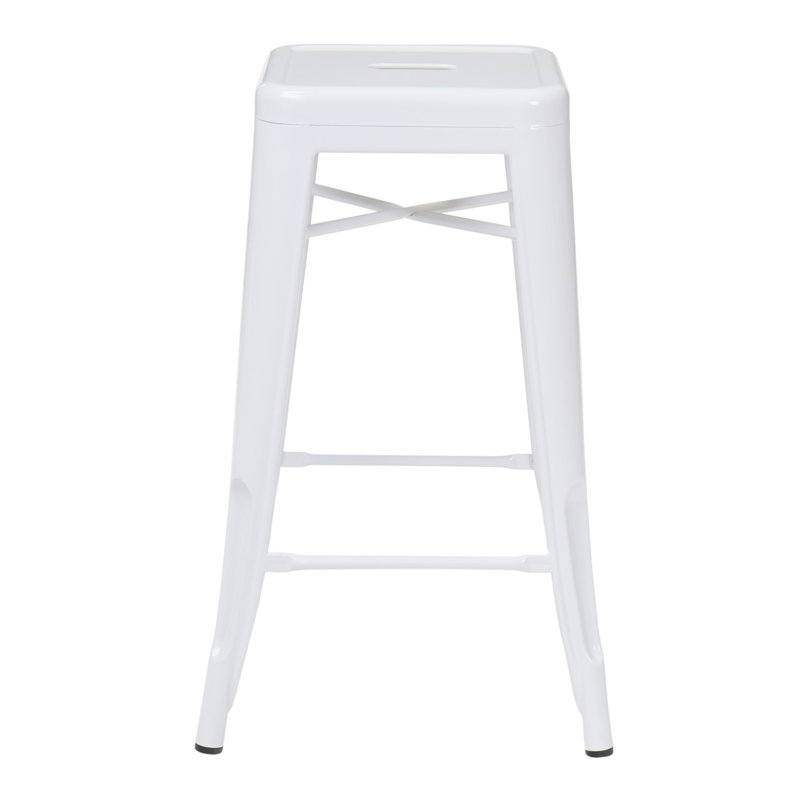 Tabouret Cheryllynne, Blanc, Tabouret de comptoir (siège d'une hauteur de 26 p