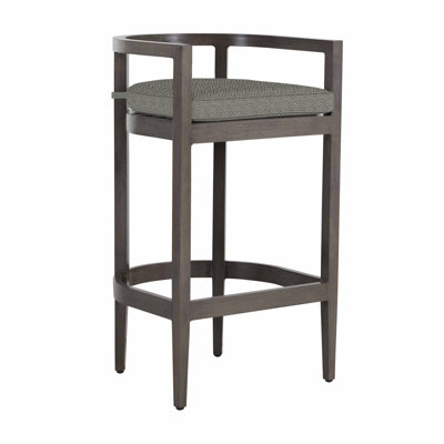 Santa Barbara Aluminum Outdoor 28.75'' Bar Stool with Cushion