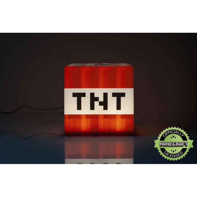 Tnt Block Cube Toy 6" LED Cool Figurine Novelty Light