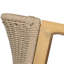Ensemble de 5 chaises d'extérieur en bois d'acacia, 1 table et 4 chaises, teck et beige